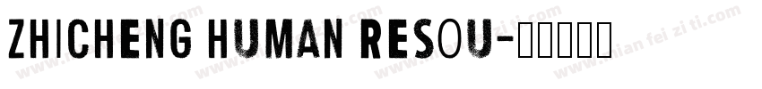 ZHICHENG HUMAN RESOU字体转换
